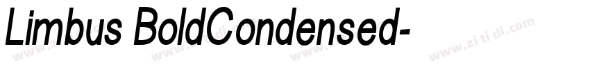 Limbus BoldCondensed字体转换